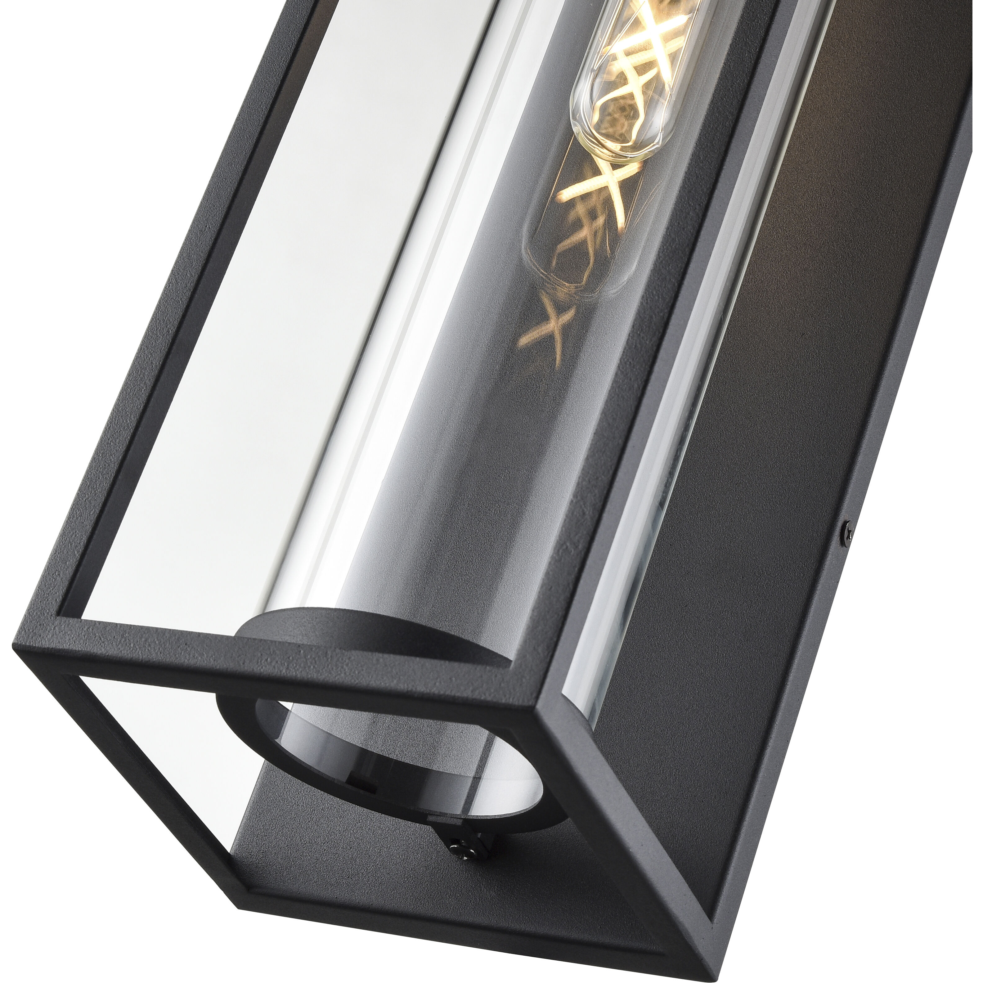 Caleb 1 Light 24 inch Textured Black Outdoor Wall Sconce